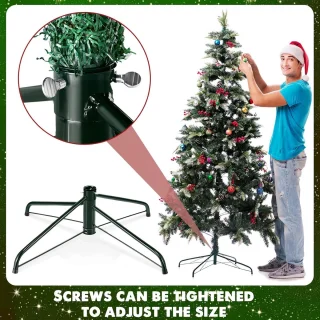 Opvouwbare Kerstboomstandaard 50 cm Metaal Groen