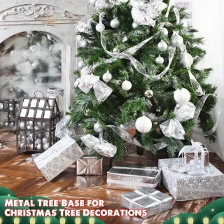 Opvouwbare Kerstboomstandaard 50 cm Metaal Groen