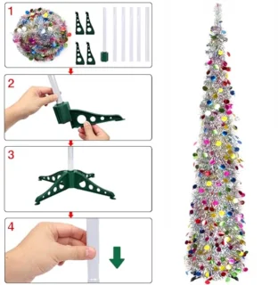 Opvouwbare kunstkerstboom 180 cm