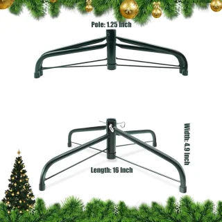 Opvouwbare metalen kerstboomstandaard 40,6 cm