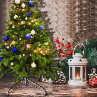 Opvouwbare metalen kerstboomstandaard 40,6 cm