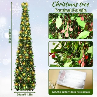 Opvouwbare Pop-up Kunstkerstboom