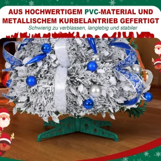 Opzetbare Kerstboom 150 cm Zilver-Wit
