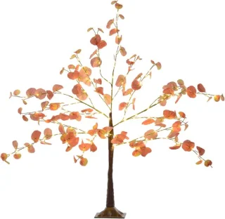 Oranje kerstboomlamp 120 cm
