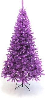 Paarse Kunstkerstboom 7 Voet (PVC)
