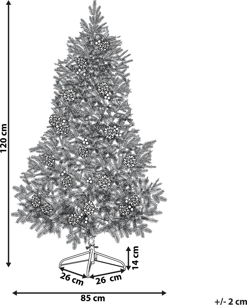 PALOMAR Kerstboom 120 cm met verlichting