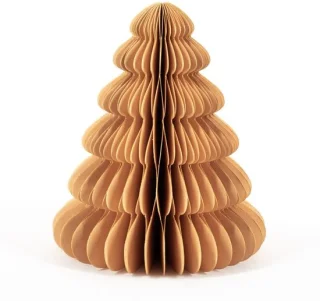 Papieren kerstboom - oranje