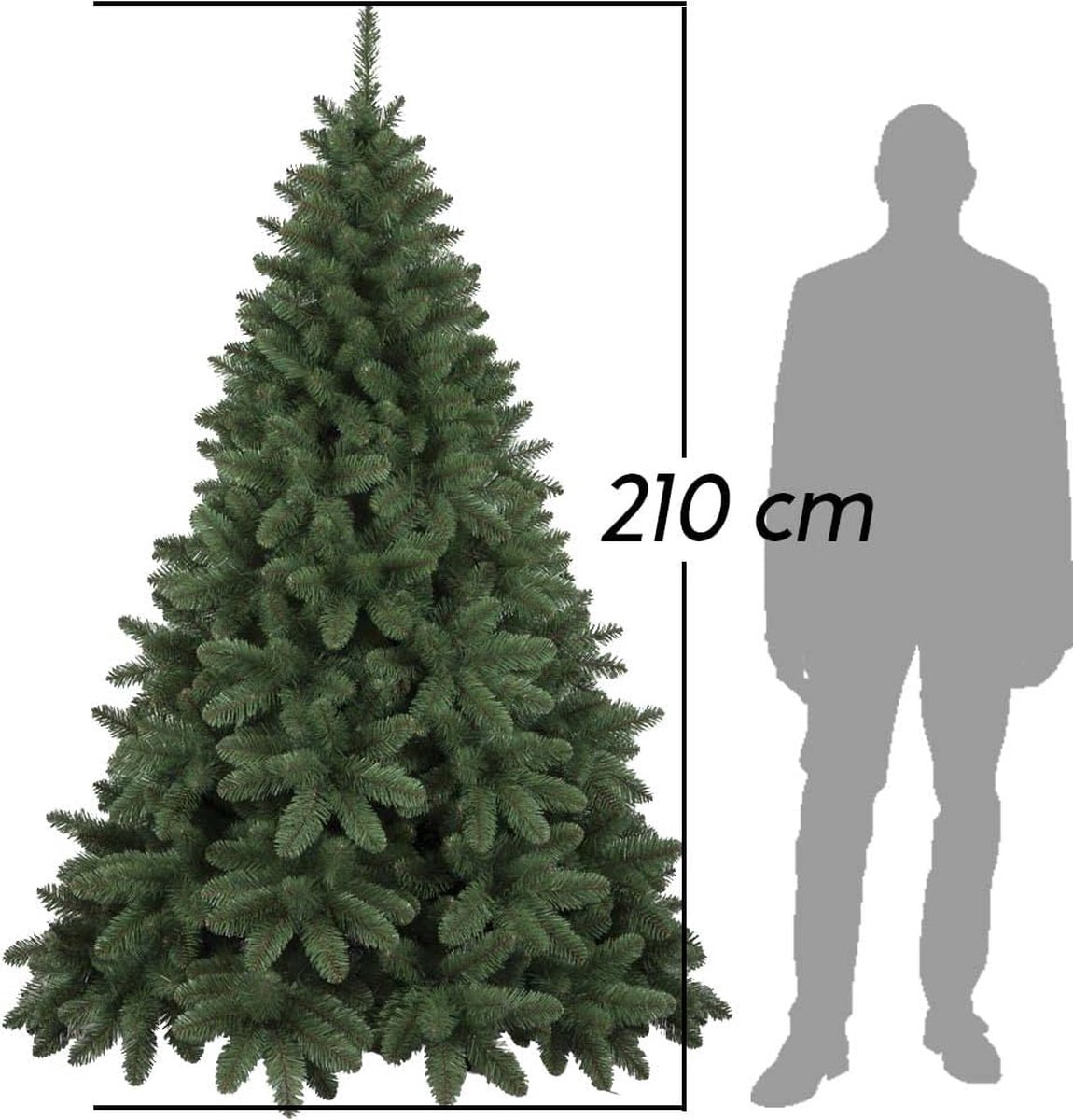 Piccadilly King kerstboom 210 cm groen grenen