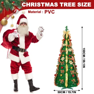 Pop-up Kerstboom 1,5 m - Donkergroen