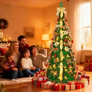 Pop-up Kerstboom 1,5 m - Donkergroen