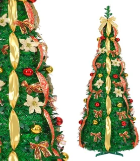 Pop-up Kerstboom 1,5 m - Donkergroen