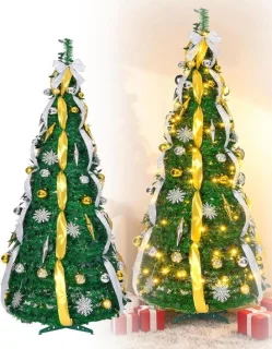 Pop-up kerstboom 150 cm groen kunstkerstboom