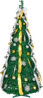 Pop-up Kerstboom 180 cm Groen (Sneeuwvlokken)