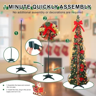 Pop-up Kerstboom Inklapbaar 180 cm