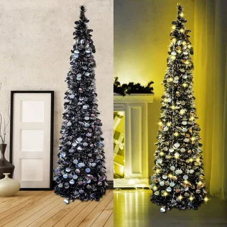 Pop-up kunstkerstboom 1,5 m zwart