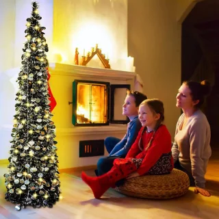 Pop-up kunstkerstboom 1,5 m zwart