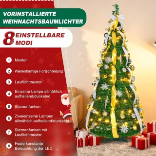 Pop-up Kunstkerstboom 150 cm Groen