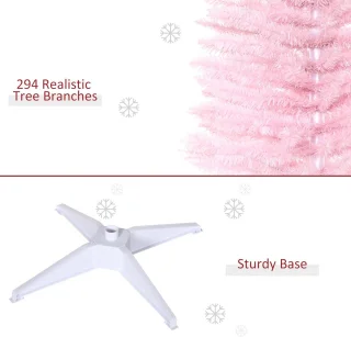 Potloodkerstboom 150 cm Roze - Kunstkerstboom