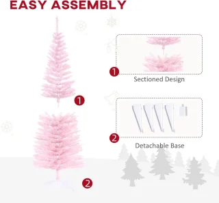 Potloodkerstboom 150 cm Roze - Kunstkerstboom