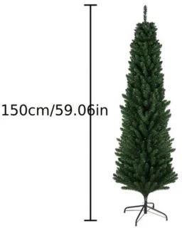 Potloodkerstboom smalle kunstkerstboom 150 cm