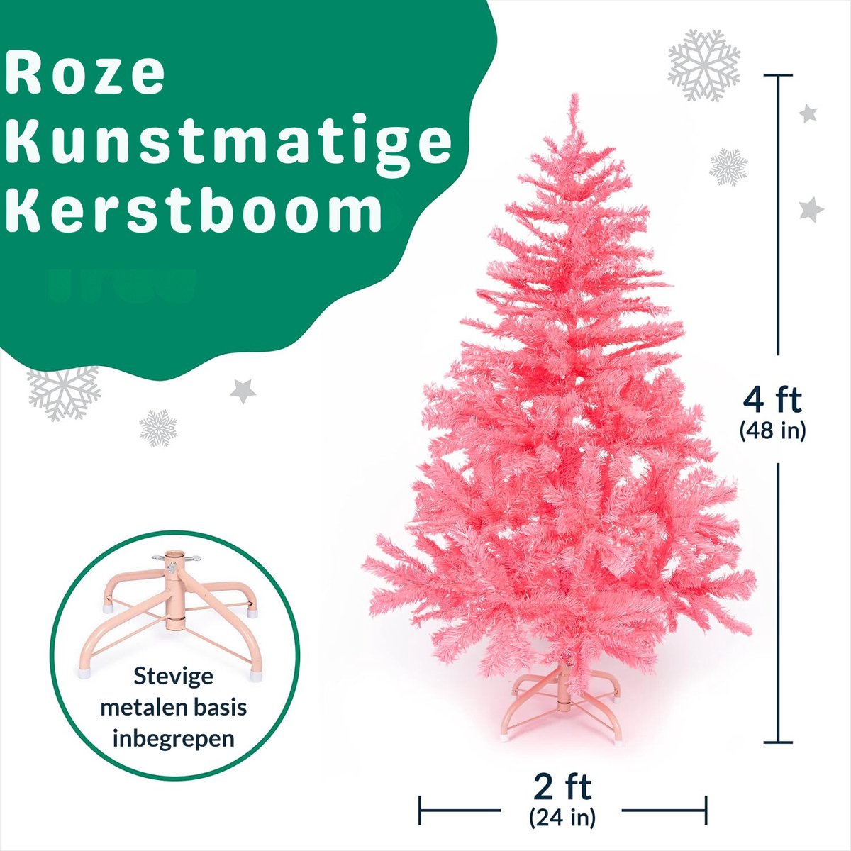 Premium 120 cm Scharnierende Kunstkerstboom Canadese Spar