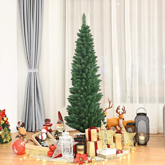 Premium 150 cm Kunstkerstboom PVC met Metalen Standaard Groen