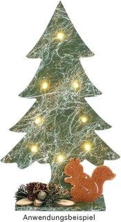 Premium kunstkerstboom 27x16x0,5 cm