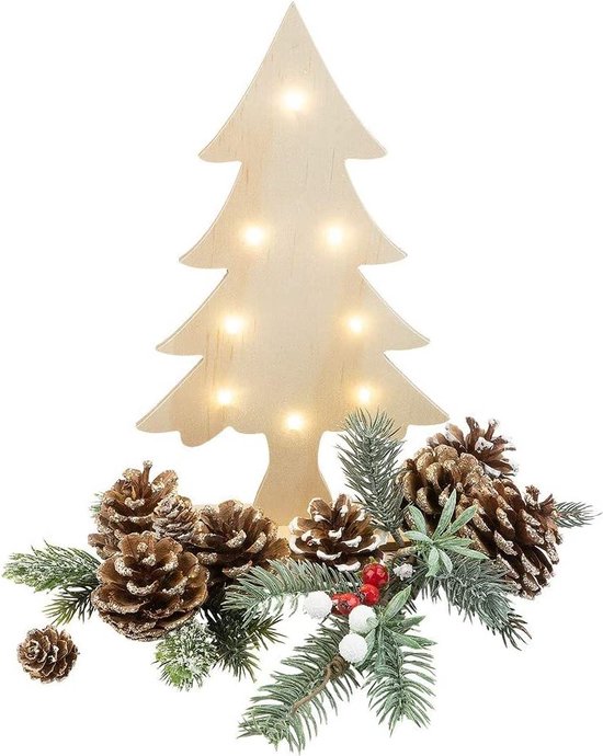 Premium kunstkerstboom 27x16x0,5 cm