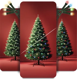 PristinePine Nordic Forest Fir 210 cm Kunstkerstboom met LED-verlichting