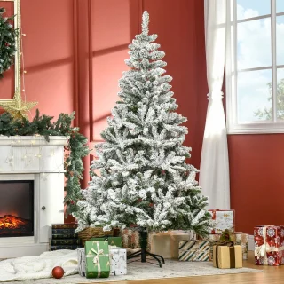 Pugsdrly Kunstkerstboom Groen/Wit