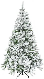 Pugsdrly Kunstkerstboom Groen/Wit