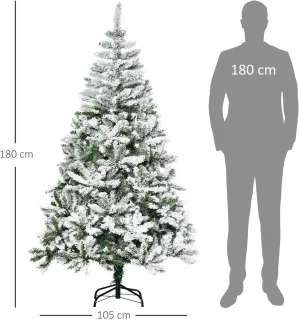 Pugsdrly Kunstkerstboom Groen/Wit