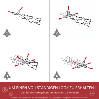 Pugsdrly Kunstmatige dennenboom 180 cm