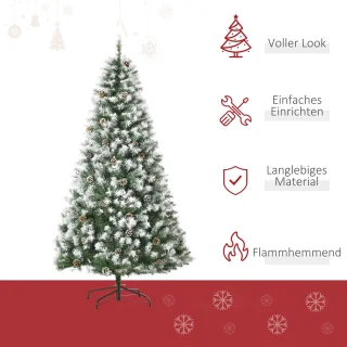 Pugsdrly Kunstmatige kerstboom 180 cm