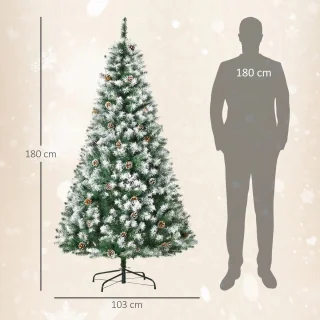 Pugsdrly Kunstmatige kerstboom 180 cm