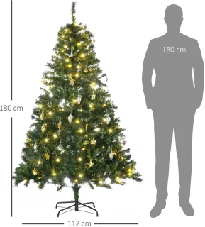 Pugsdrly Kunstmatige kerstboom 180 cm