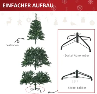 Pugsdrly Kunstmatige kerstboom 180 cm