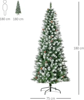 Pugsdrly Kunstmatige kerstboom 180 cm