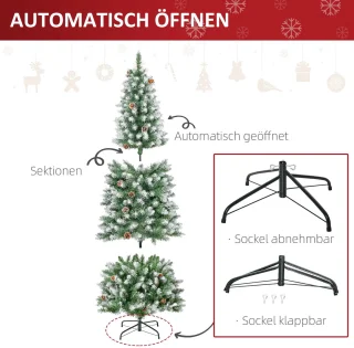 Pugsdrly Kunstmatige kerstboom 180 cm