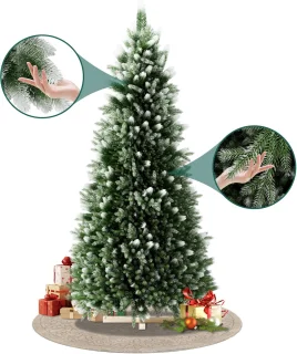 PVC Kunstkerstboom 180 cm met houten voet
