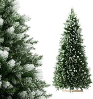 PVC Kunstkerstboom 180 cm met houten voet
