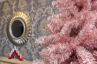 PVC Kunstkerstboom 180 cm - Rosegoud