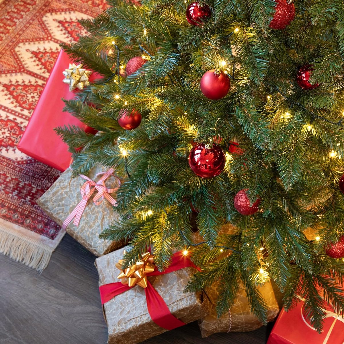 Realistisch Kunstkerstboom 150 cm Houtvoet