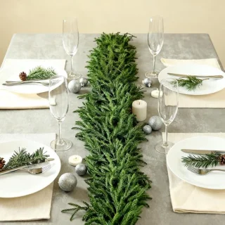 Realistisch kunstkerstslinger 150 cm groen