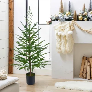 Realistische kunstkerstboom 90 cm