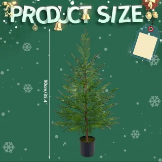 Realistische kunstkerstboom 90 cm