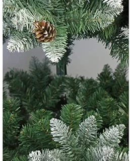 Realistische kunstkerstboom met besneeuwde effecten, 150 cm
