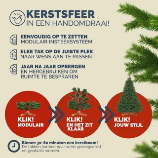 Realistische Kunstkerstboom XL 180 cm