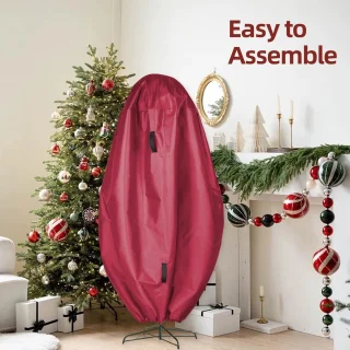 Rechtopstaande opbergtas voor kerstboom en decoraties