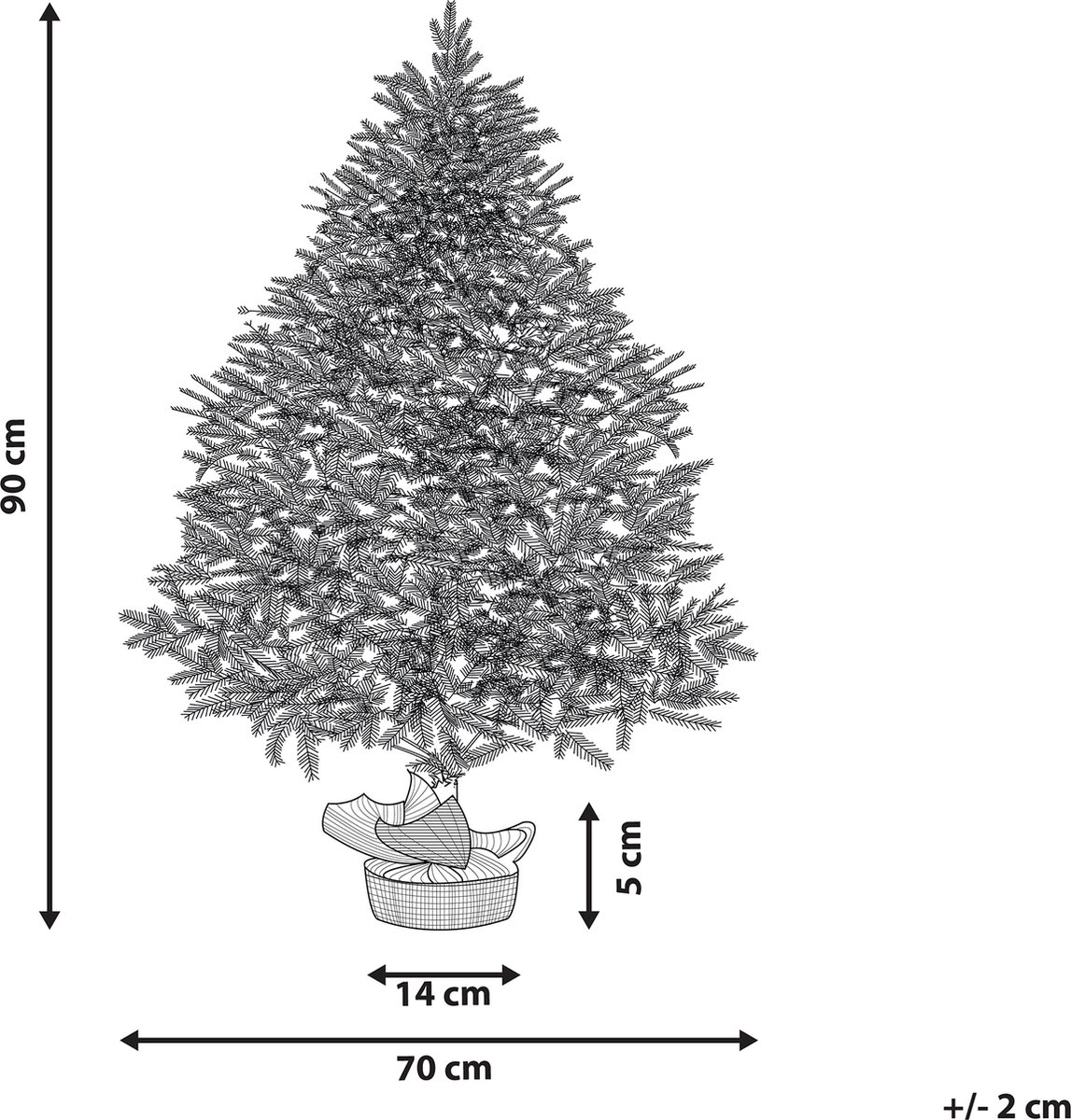 RINGROSE Kerstboom 90 cm